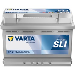 Batería Batteria auto Varta E12 12V 74Ah 680A para Same Others 265 1997